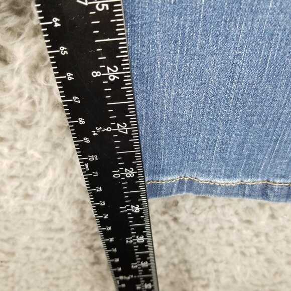 Levis Jeans Womens 16 Petite 512 Perfectly Slimming Bootcut Stretch Faded High - Picture 7 of 12